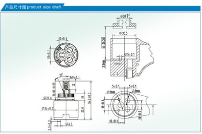 【陶瓷阀芯(DMZ35-1005普通三孔阀芯)】价格,厂家,图片,其他水暖卫浴五金,天台县大拇指水暖配件厂-