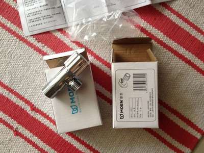 摩恩(MOEN) 100611BD 精铜陶瓷阀芯三角阀套装 (五件套)--摩恩角阀(宁波产地)